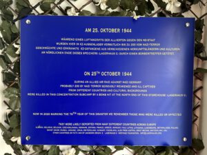 Erinnerung an die getöteten Zwangsarbeiter durch einen alliierten Bombenabwurf