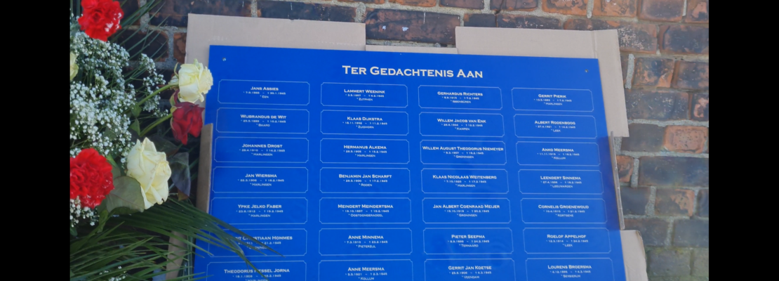 18. Januar 2024: Gedenken an die 110 aus Groningen mit Ausstellung